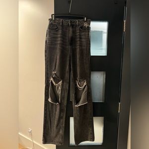 PacSun Washed Black Ripped '90s Boyfriend Jeans
